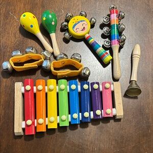 Colorful Wooden Musical Instrument Set for Kids
